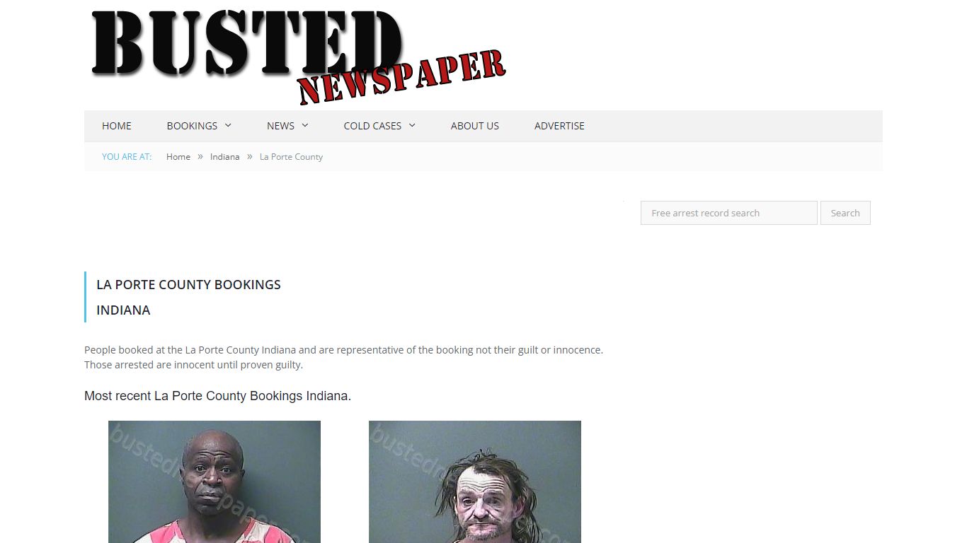 La Porte County, IN Mugshots - BUSTEDNEWSPAPER.COM